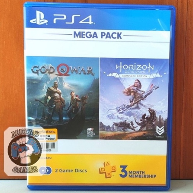 God of War Horizon Zero Dawn / Detroit PS4 Bundle Bundel GOW HZD Playstation PS 4 5 CD BD Game Reg 3 Kaset reg 3 region asia