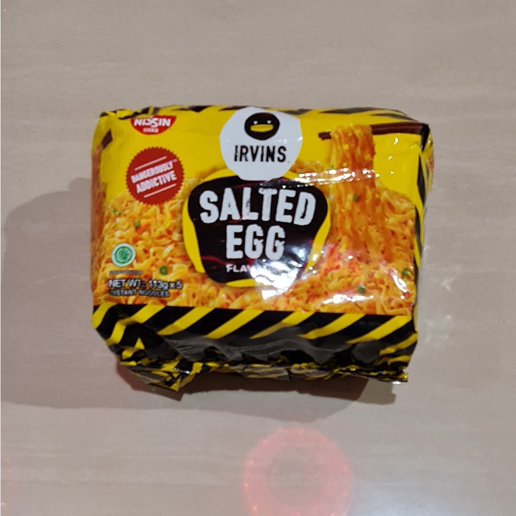 

Mi Instant Nissin Irvins Salted Egg Instant Noodles 5 x 113 Gram