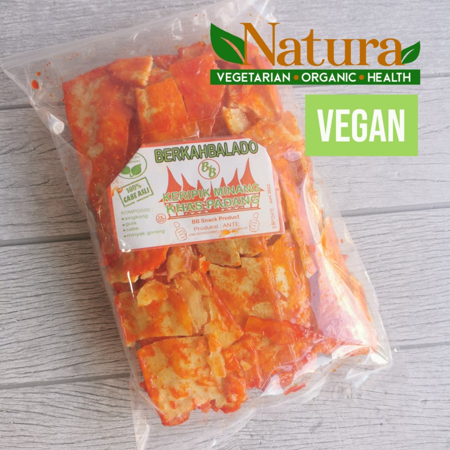 

Berkah Balado Keripik Minang Kerupuk Tanpa Bawang Vegan Vegetarian