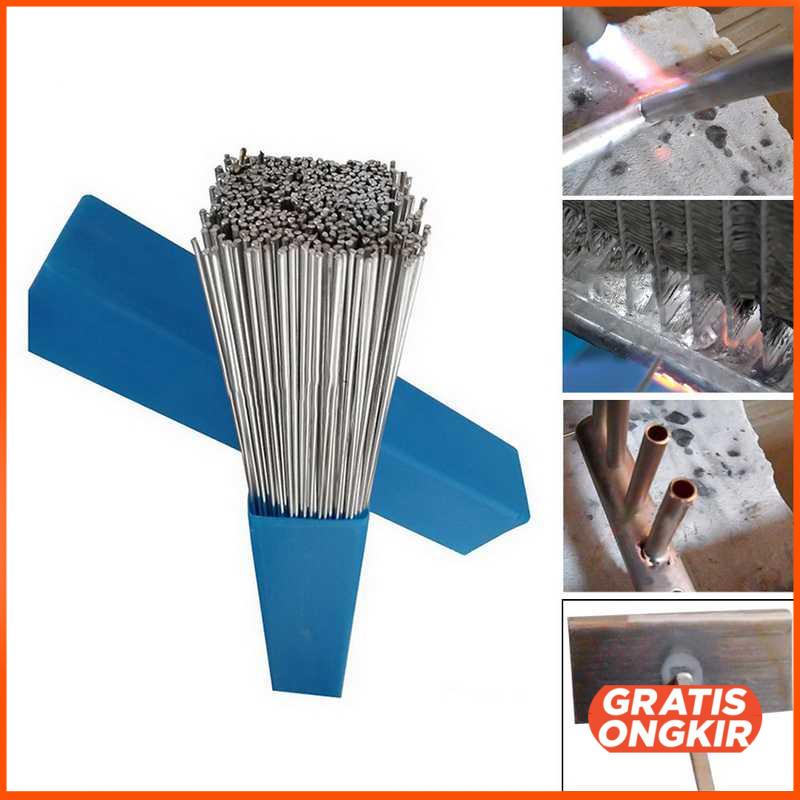 Kawat Las Aluminium Electrode Suhu Rendah 330mm 20PCS 2.4mm