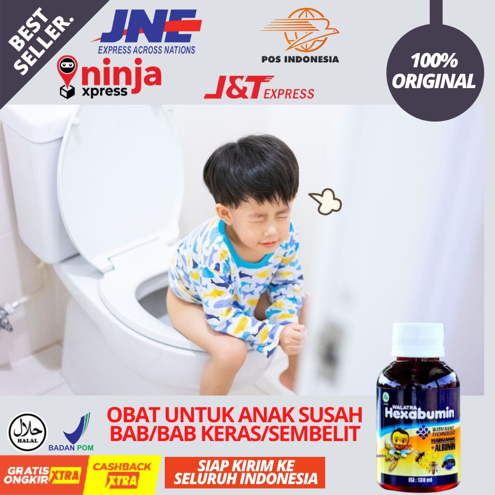 Obat Susah Bab Anak, Bab Keras, Berdarah, Obat Sembelit Untuk Anak - Hexabumin Madu Untuk Anak