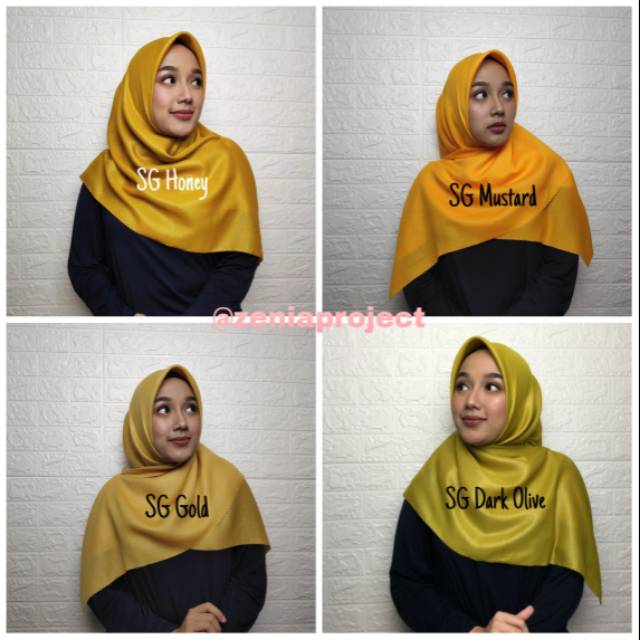 SHINAR GLAMOUR LASERCUT GLITER SEGIEMPAT POLOS HIJAB