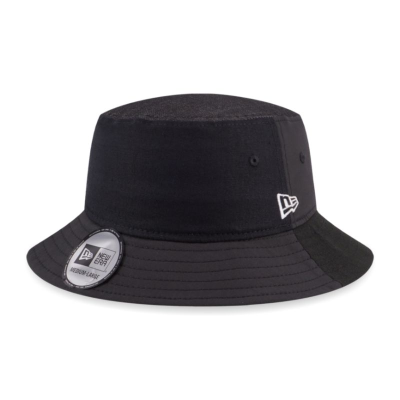 Bucket Hat New Era Cap Black Patchwork Original