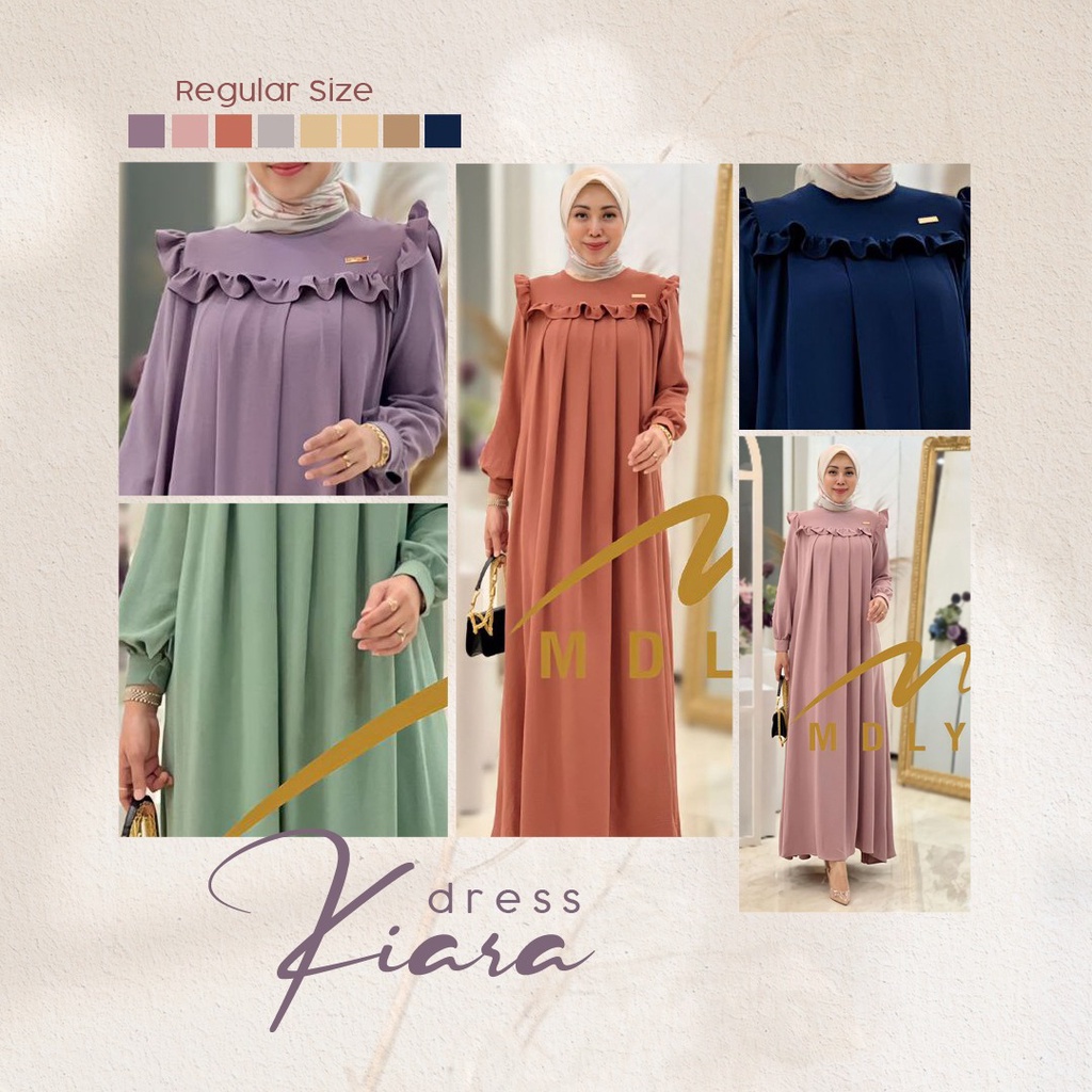 Fashion Muslim Terbaru Baju Gamis Wanita Dress Syari Muslimah Dress Casual Mdly Gold Busui Frendly W