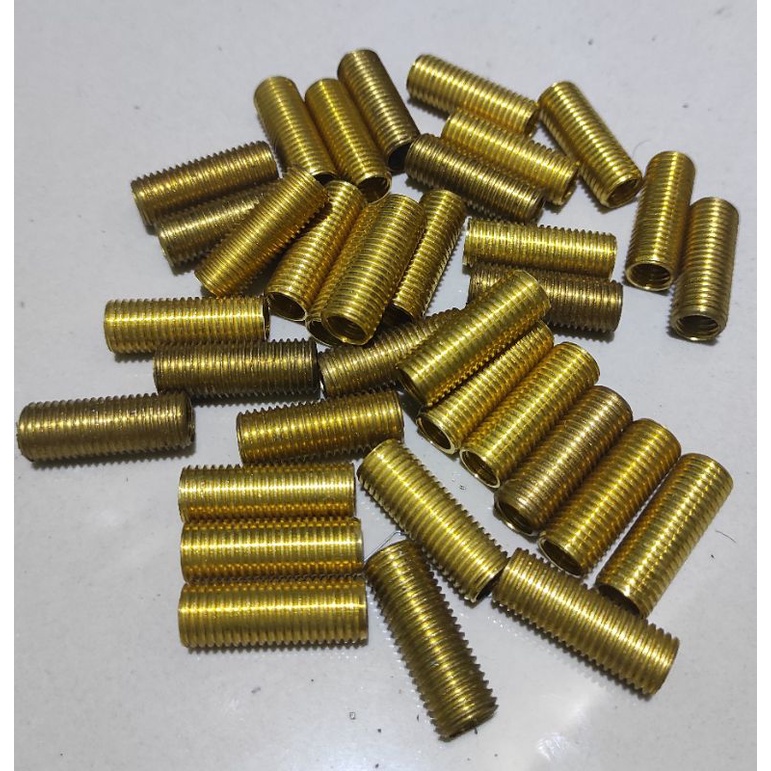 SOK DRAT M10×M12 BAHAN KUNINGAN BAUT 14