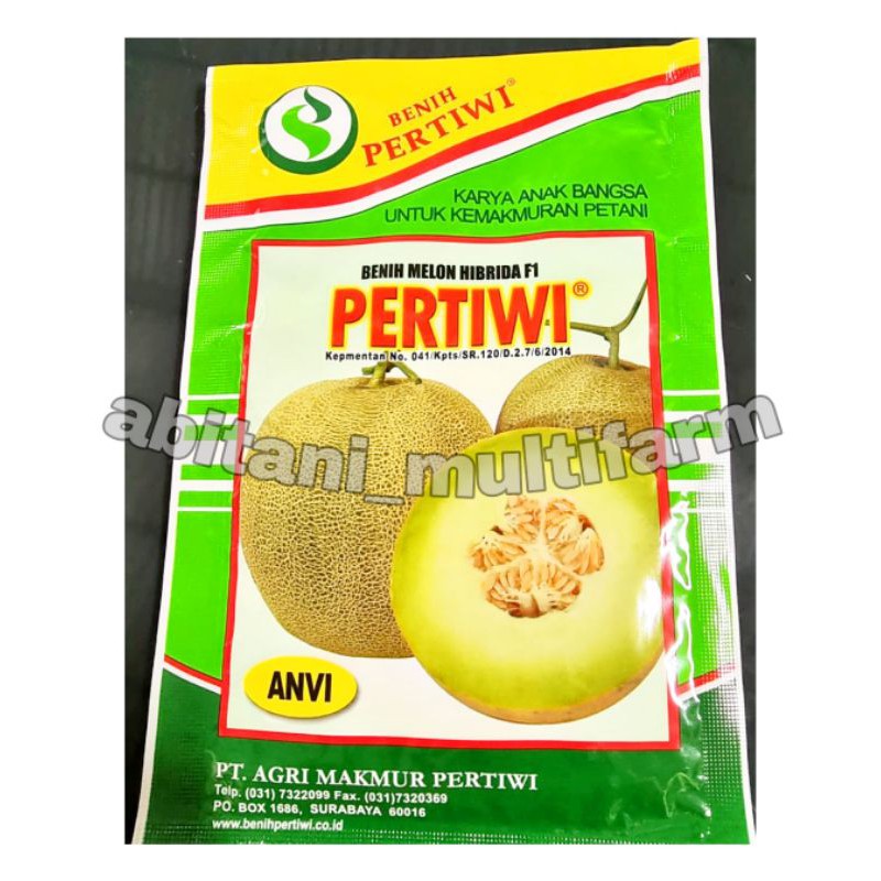 BIBIT - BENIH MELON PERTIWI ANVI BENIH MELON HIBRIDA F1- 13 GRAM