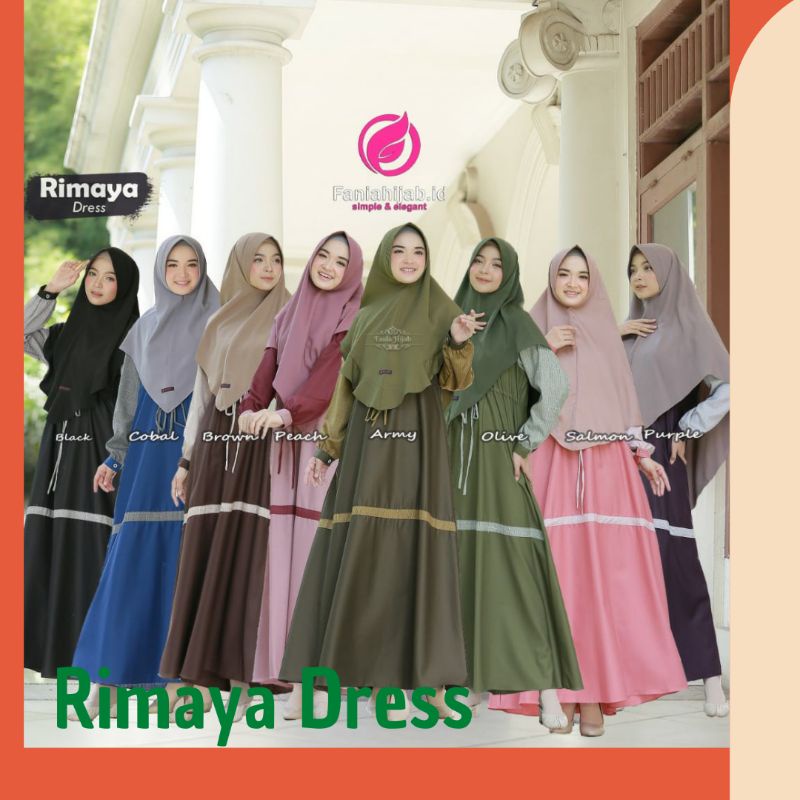 Rimaya Dress Toyobo mix Linen by Fania Hijab