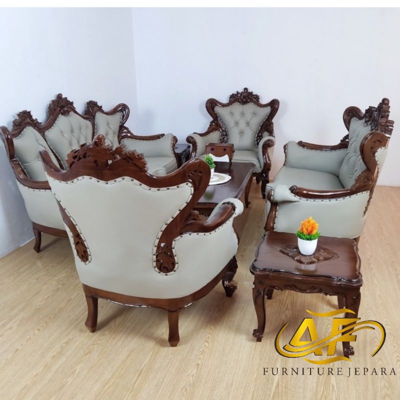 kursi tamu ukir/kursi tamu kayu jati/kursi tamu mewah elegan