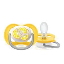 Philips Avent Soother Ultra Air 6-18M Orange&amp;Lemon SCF080/18 Empeng