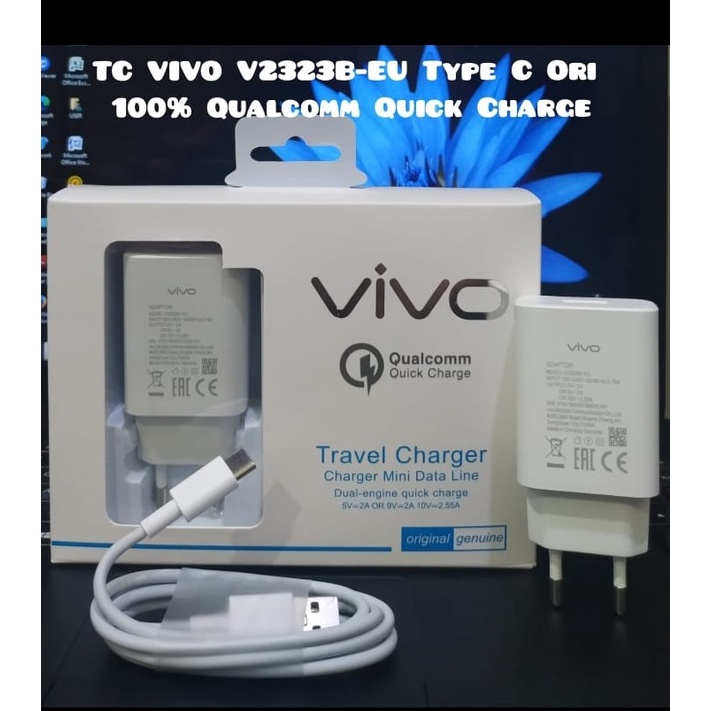 CHARGER VIVO MINI DATA LINE TYPE - C FAST CHARGING ORIGINAL