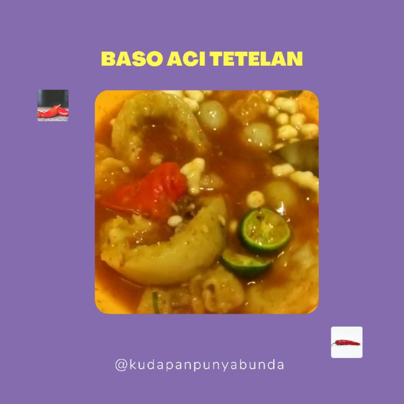 

Baso aci tetelan pedas