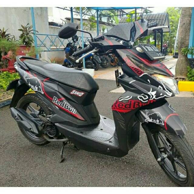 Decal full body Beat esp variasi Redbull striping sticker Beat esp