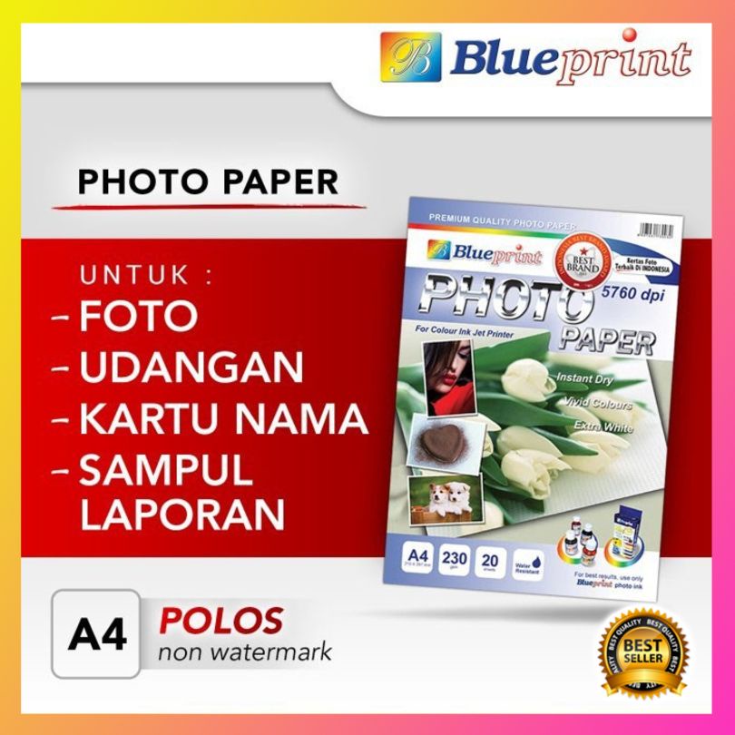 

Diskon Blueprint BP-GPA4230 - Photo Paper Polos (Tulip)