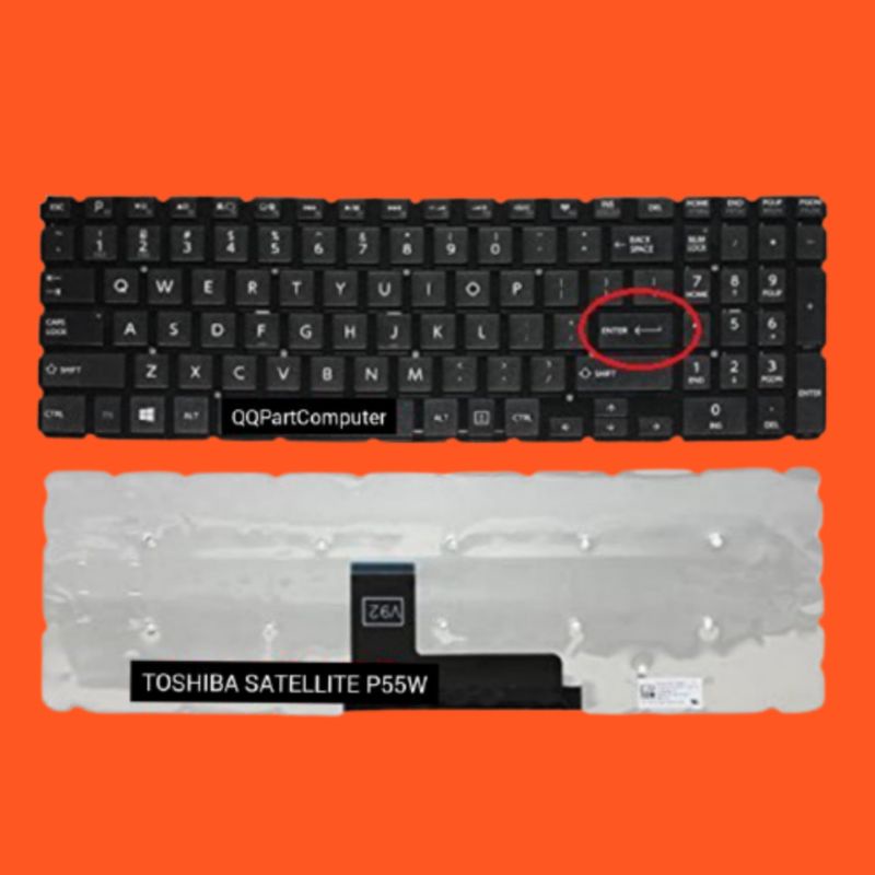 KEYBOARD original TOSHIBA Satellite Radius P55 P55-A P55-B P55W P55W-B