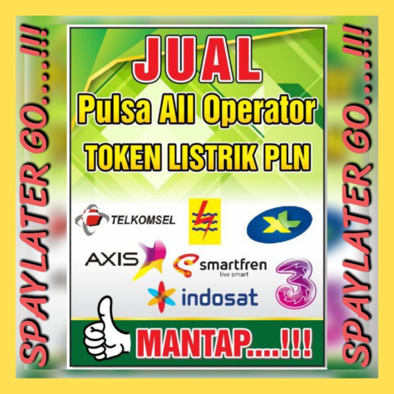 JUAL PULSA ALL OPERATOR &TOKEN LISTRIK &DLL