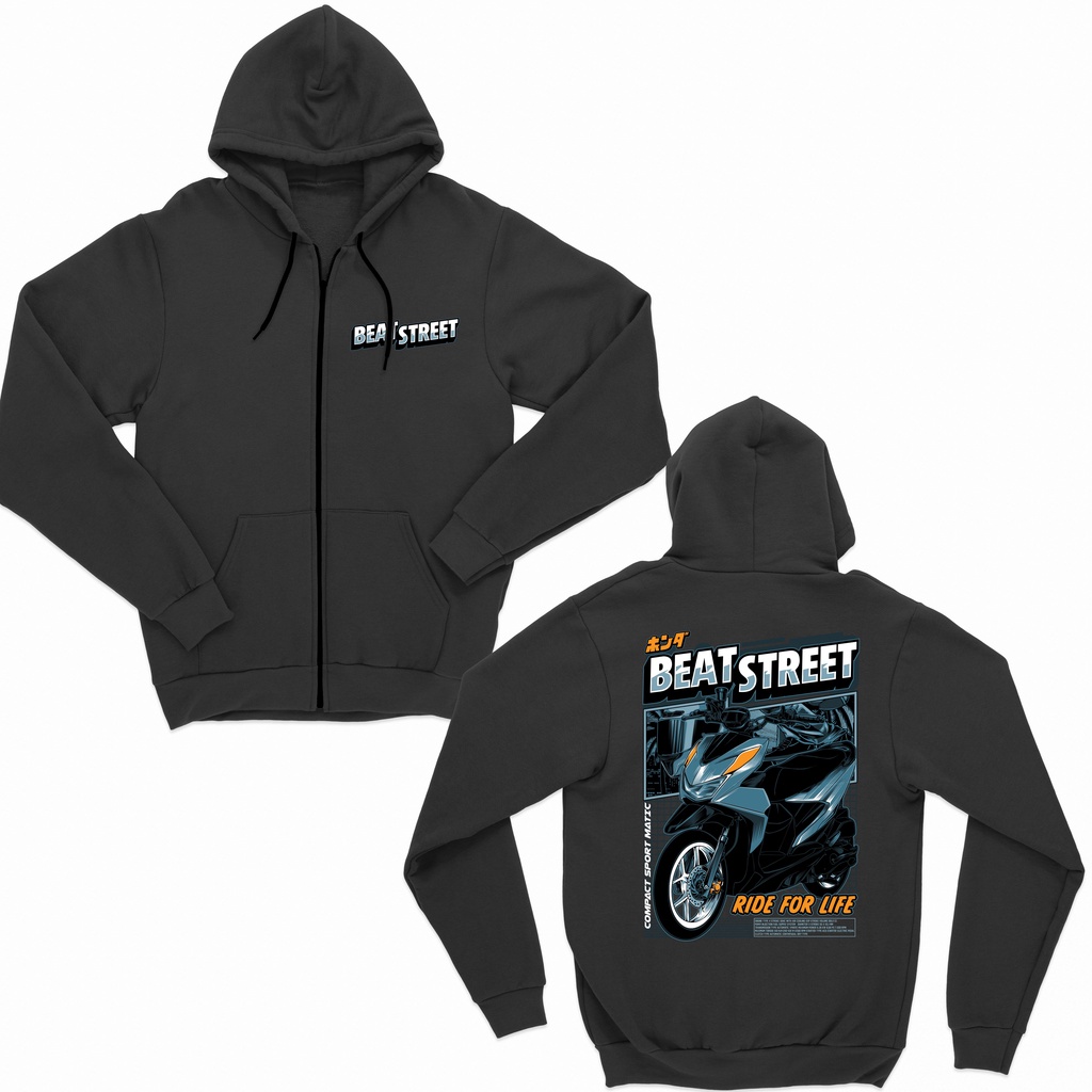 JAKET ZIPPER HONDA BEAT STREET BIG SIZE JUMBO