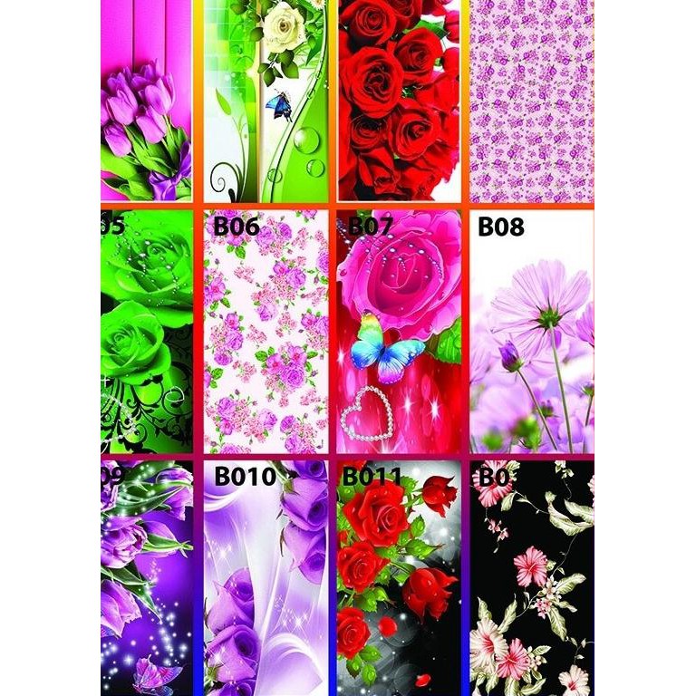 

○ stiker dispenser besar motif bunga ℮