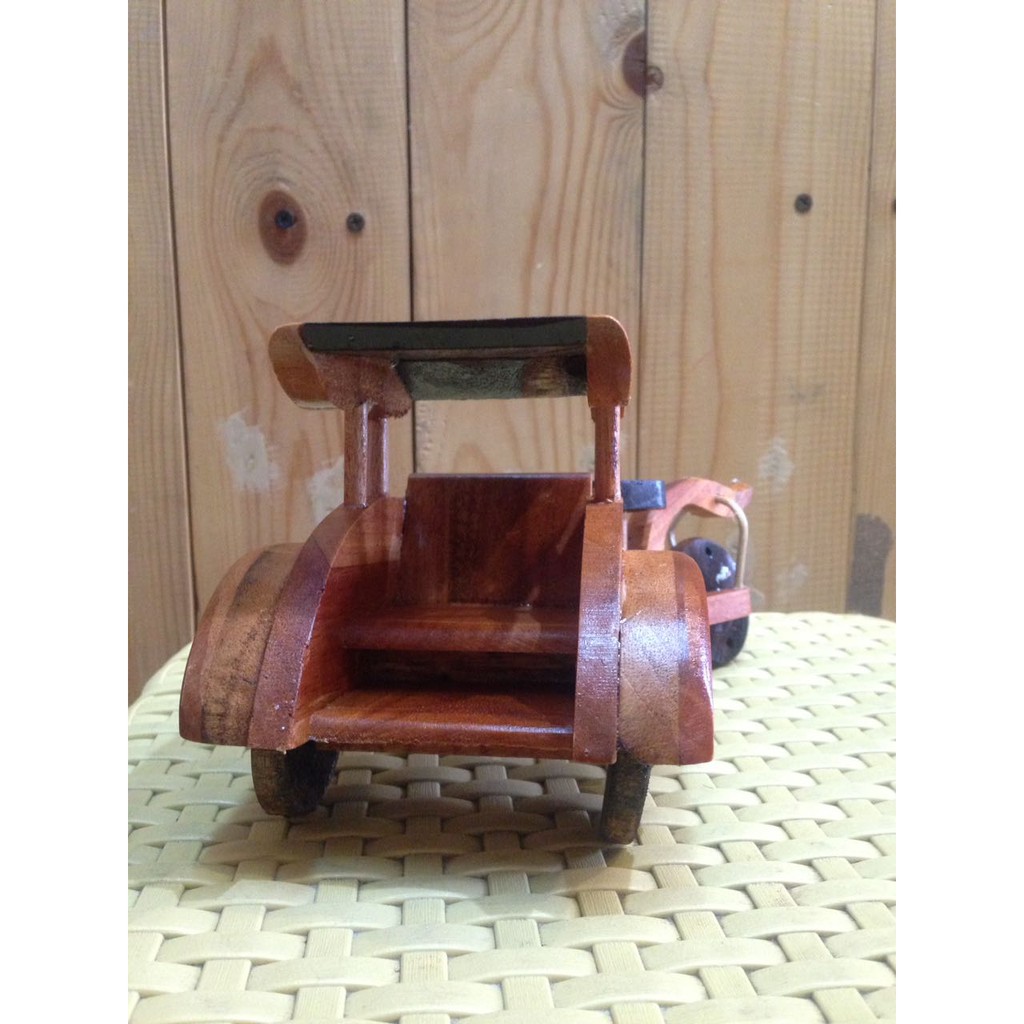 Miniatur / Souvenir Becak Kayu Besar