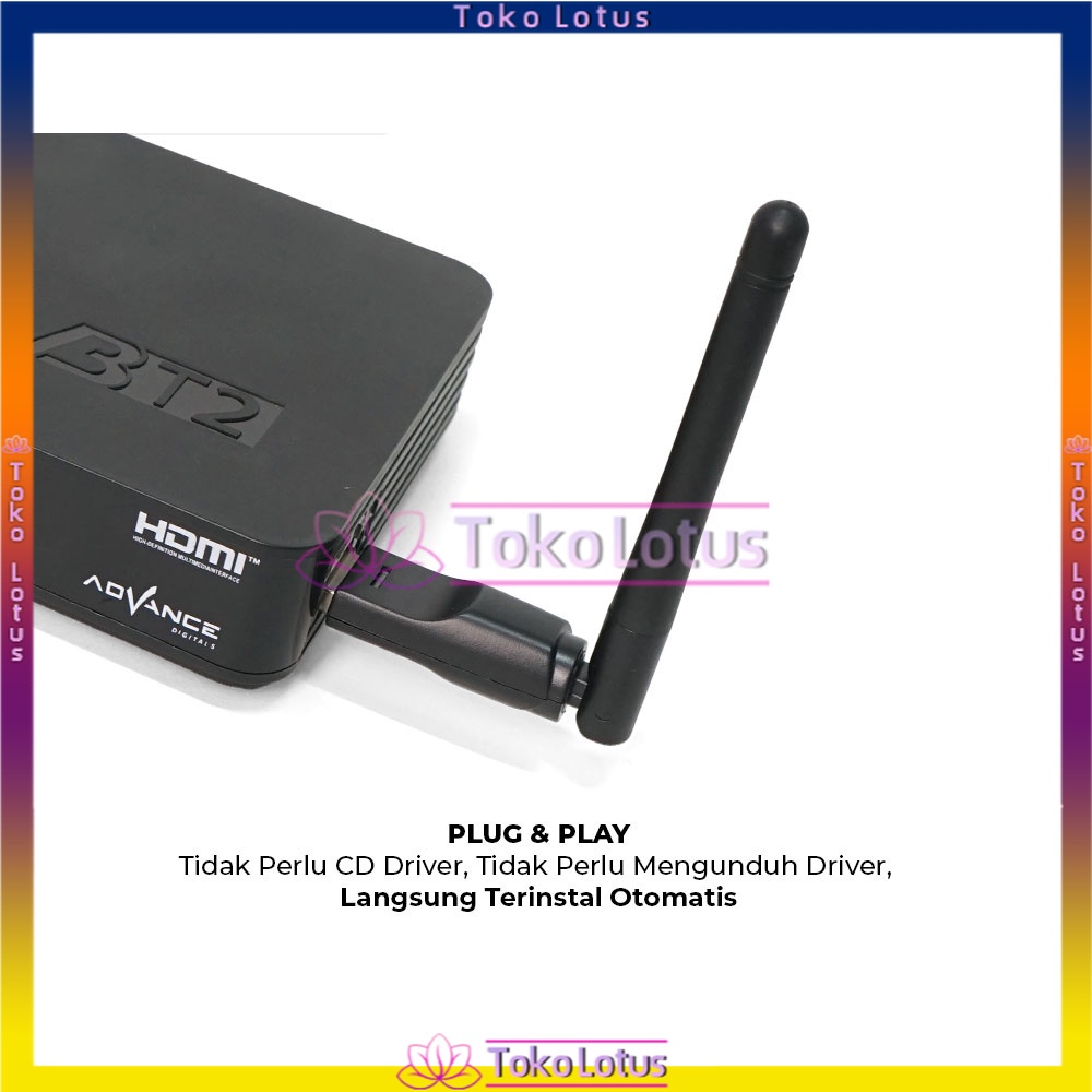 Bayar COD Wifi Wireless Adapter Receiver Komputer PC Laptop Antena READY STOCK  ADVANCE USB Dongle