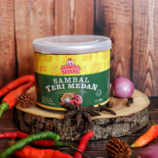 

Sambal Jawara Sambal Teri Medan 135 gr
