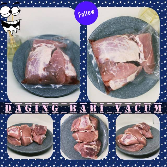 

Daging babi tanpa lemak di press dan vacum. Daging babi frozen.