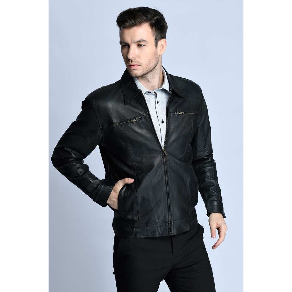 Cardinal Jaket Kulit Formal 3 (Hitam)