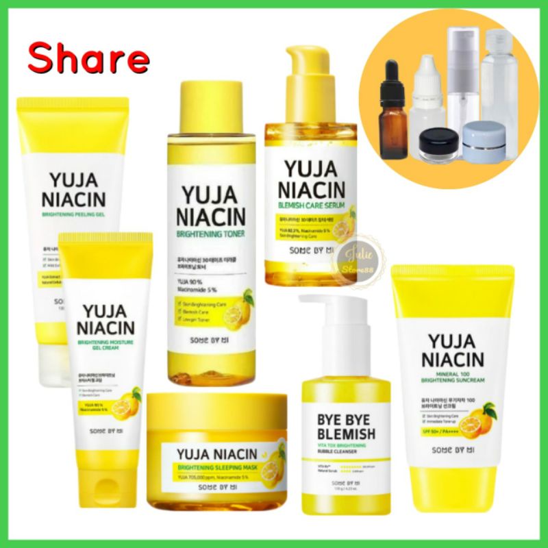 (share in jar) SOMEBYMI Some By Mi Yuja Niacin Sleeping Mask Blemish Serum Toner ByeBye Blemish