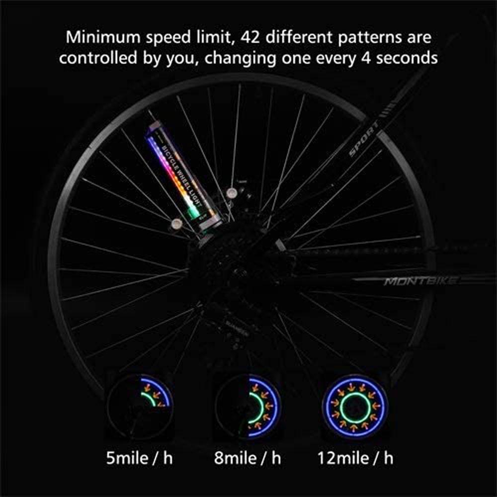 Lanfy Sepeda Spoke Light Mode Tahan Air Outdoor Lampu Hias Bersepeda Roda Lampu