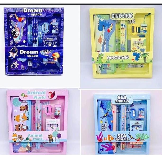 

[PRODUK GCAWQ] 1 Set Alat Tulis Anak YOYO 8016 Motif Spiderman Cars Frozen Hellokitty CWK