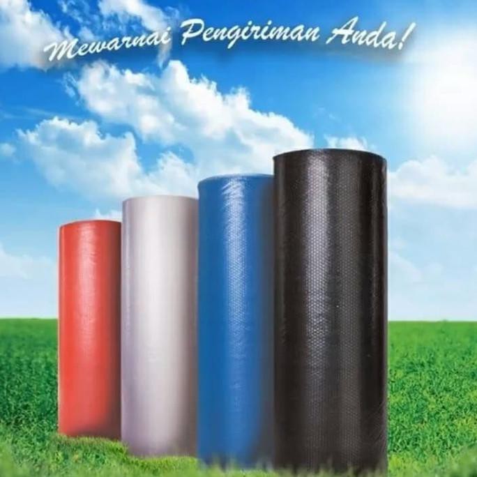 

Termurah !! Bubble Wrap Warna Merah Hitam Biru Putih Gmp - Putih The.Sassy