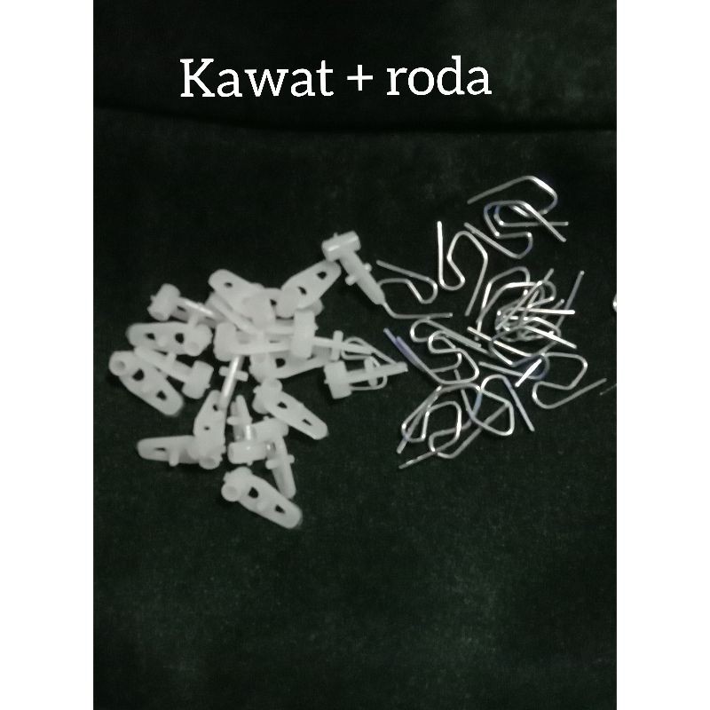 Kawat roda gorden Alat alat rel batang gorden cantelan