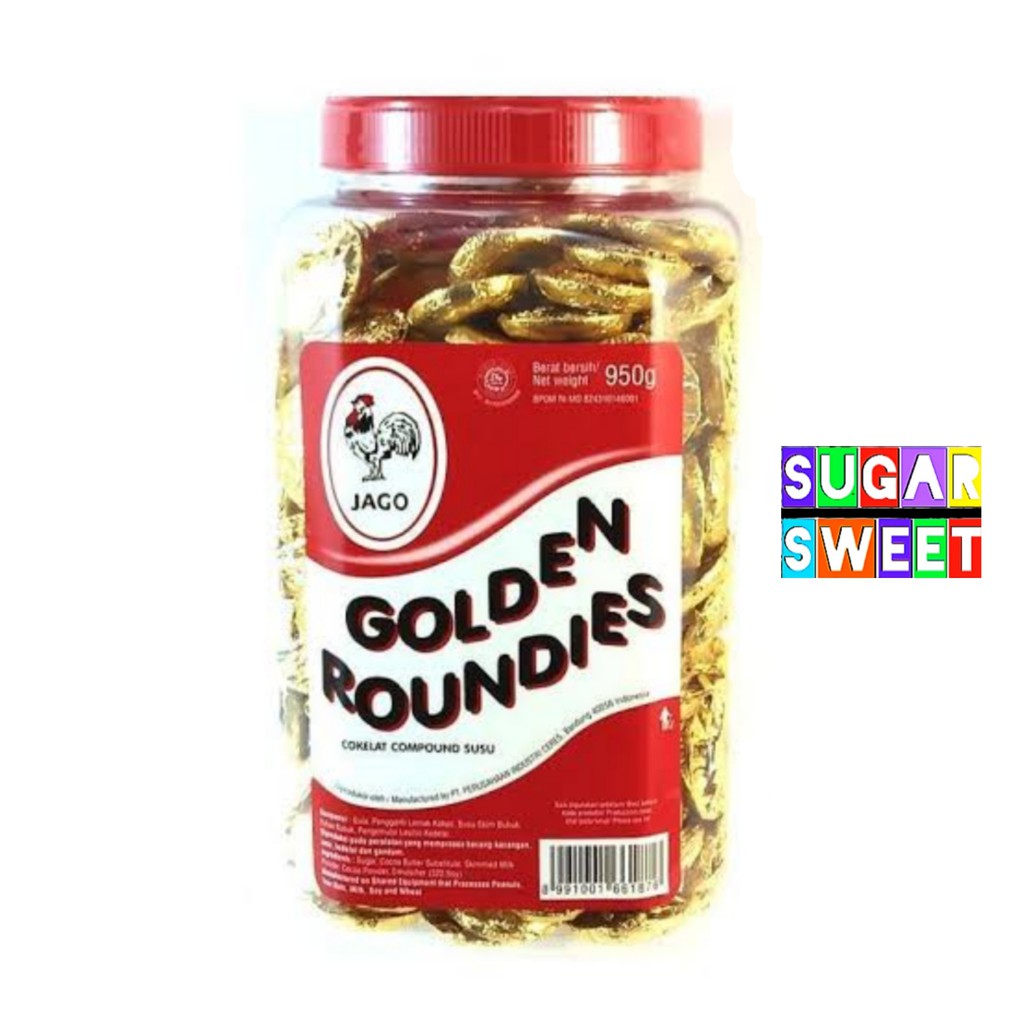 

GOLDEN ROUNDIES 250 gr / COKELAT KOIN GOLDEN RONDIES / COKELAT COIN / COKLAT KOIN AYAM JAGO COKLAT JADUL 250 gr