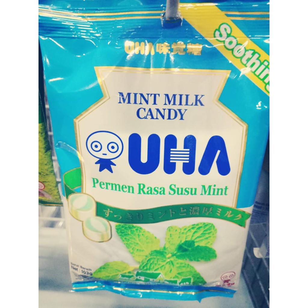 

[KS] MINT MILK CANDY UHA / PERMEN SUSU MINT 103GR