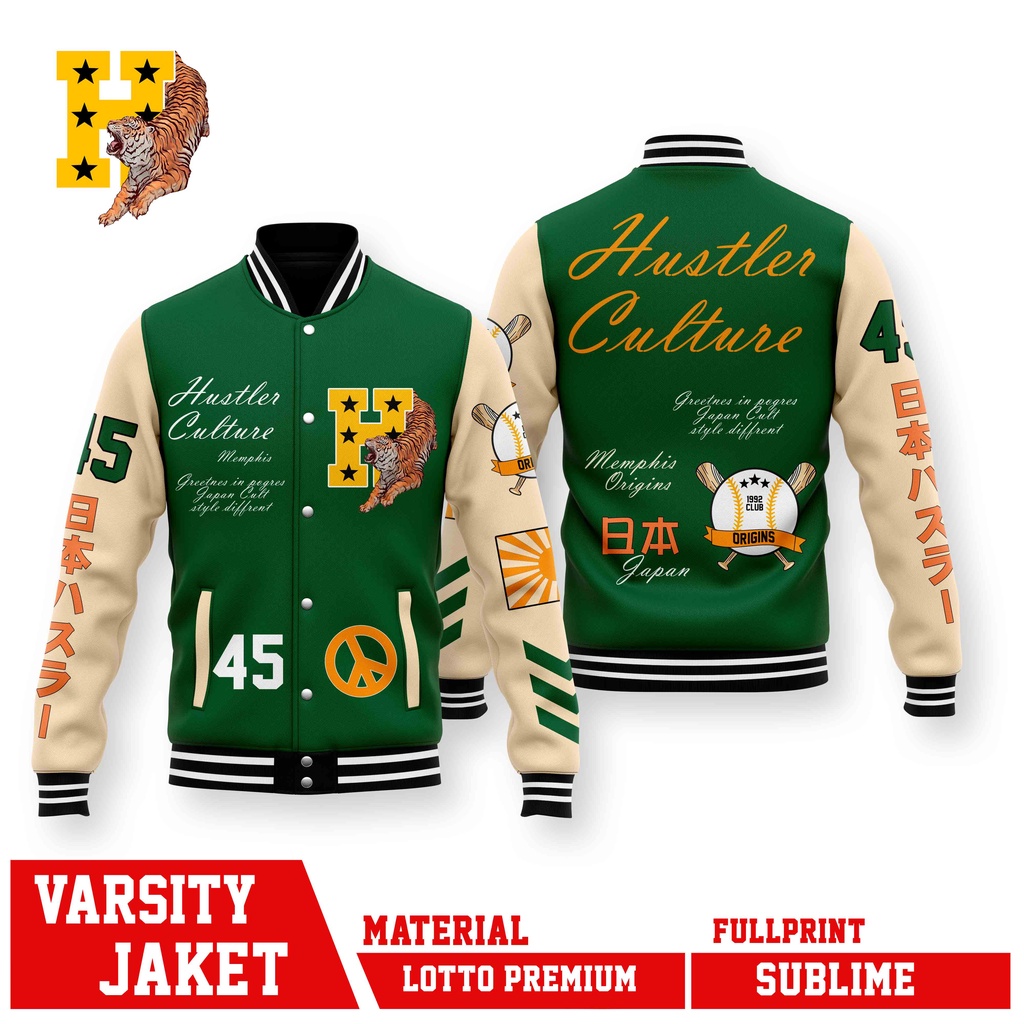 NEW VARSITY JACKET TEAM BASEBALL SERIES HUSTLE CULTURE MLB