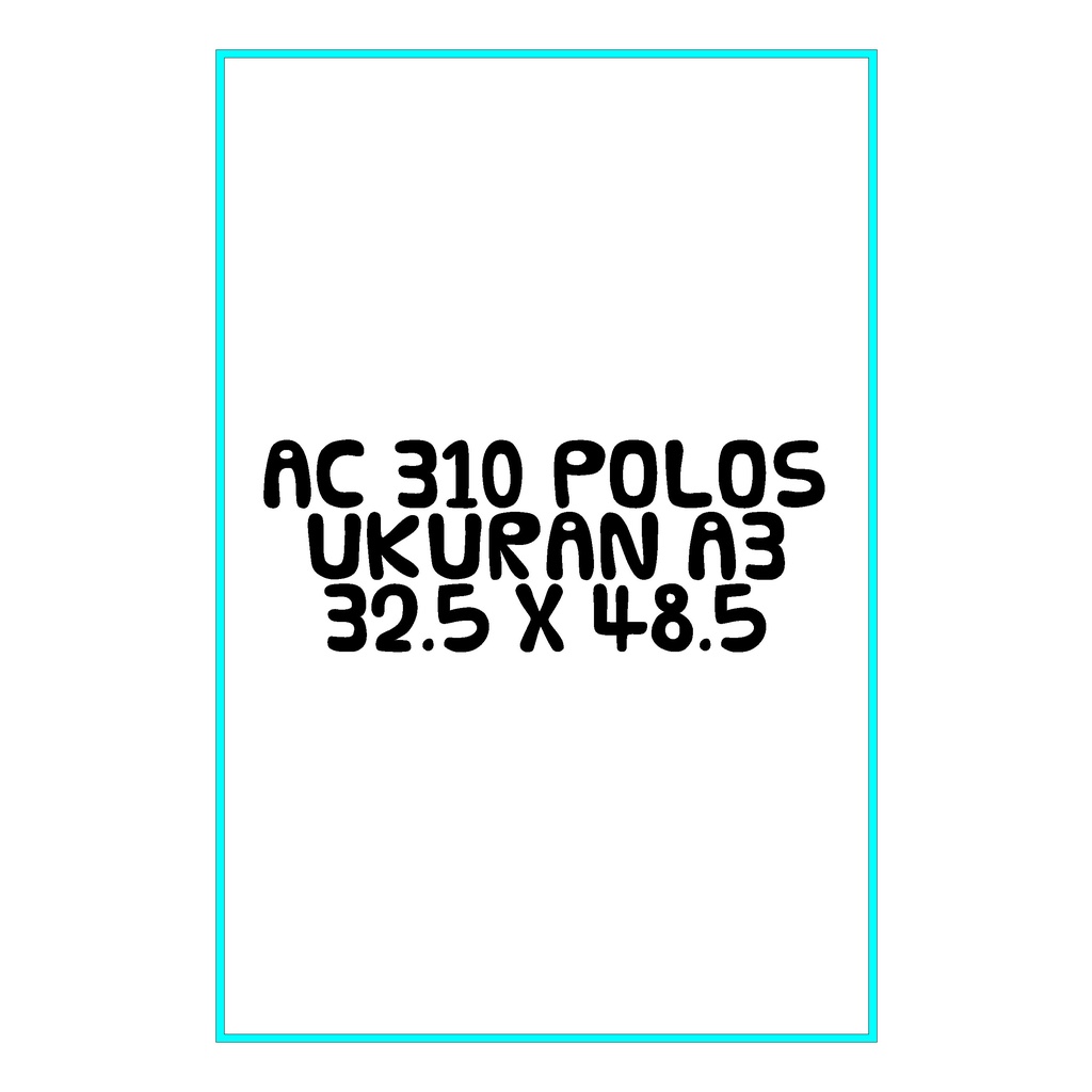 

Art Carton 310 Gram ukuran A3 POLOS