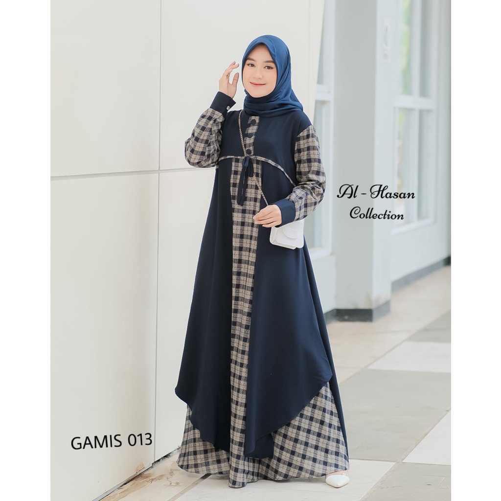 MAZAYA DRESS MATT SHAKILA MIX LINNEN ORIGINAL BY AL HASAN/MAZAYA DRESS/GAMIS ORIGINAL/ORIGINAL DRESS