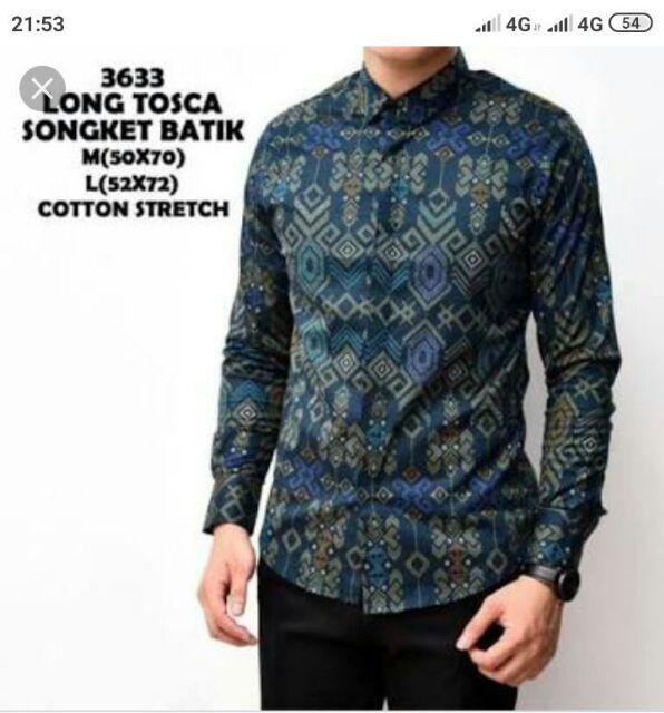 Kemeja Batik Songket Pria Modern