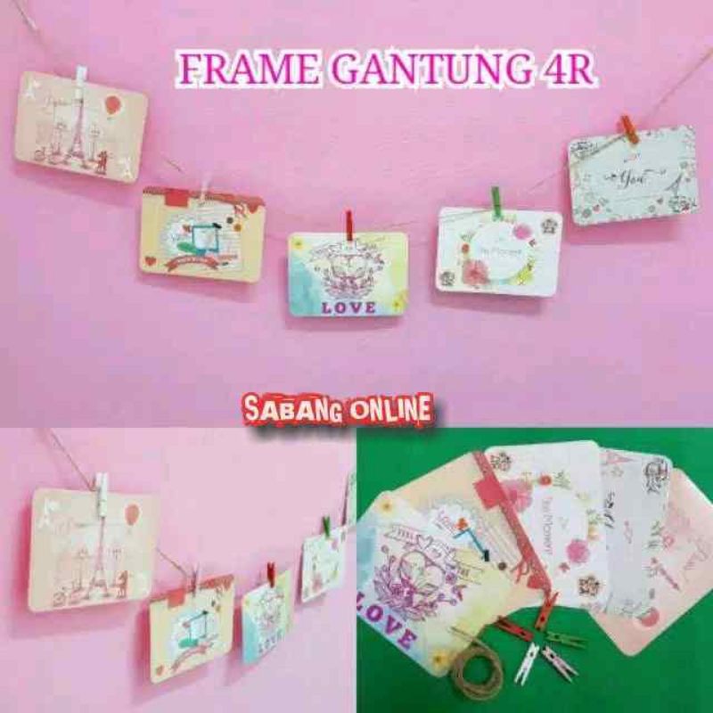 FRAME FOTO JEPIT 4R / FRAME FOTO GANTUNG