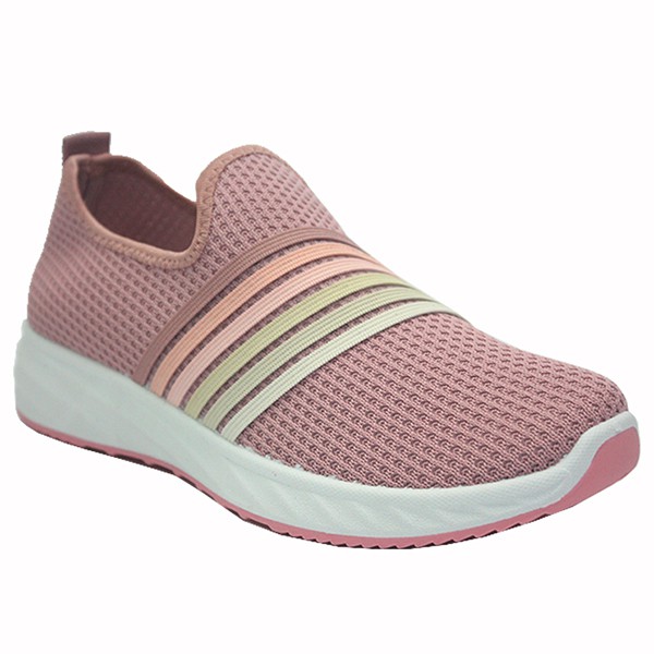 Klensia Sport Shoes Sepatu Sneakers Wanita Tanpa Tali Pink