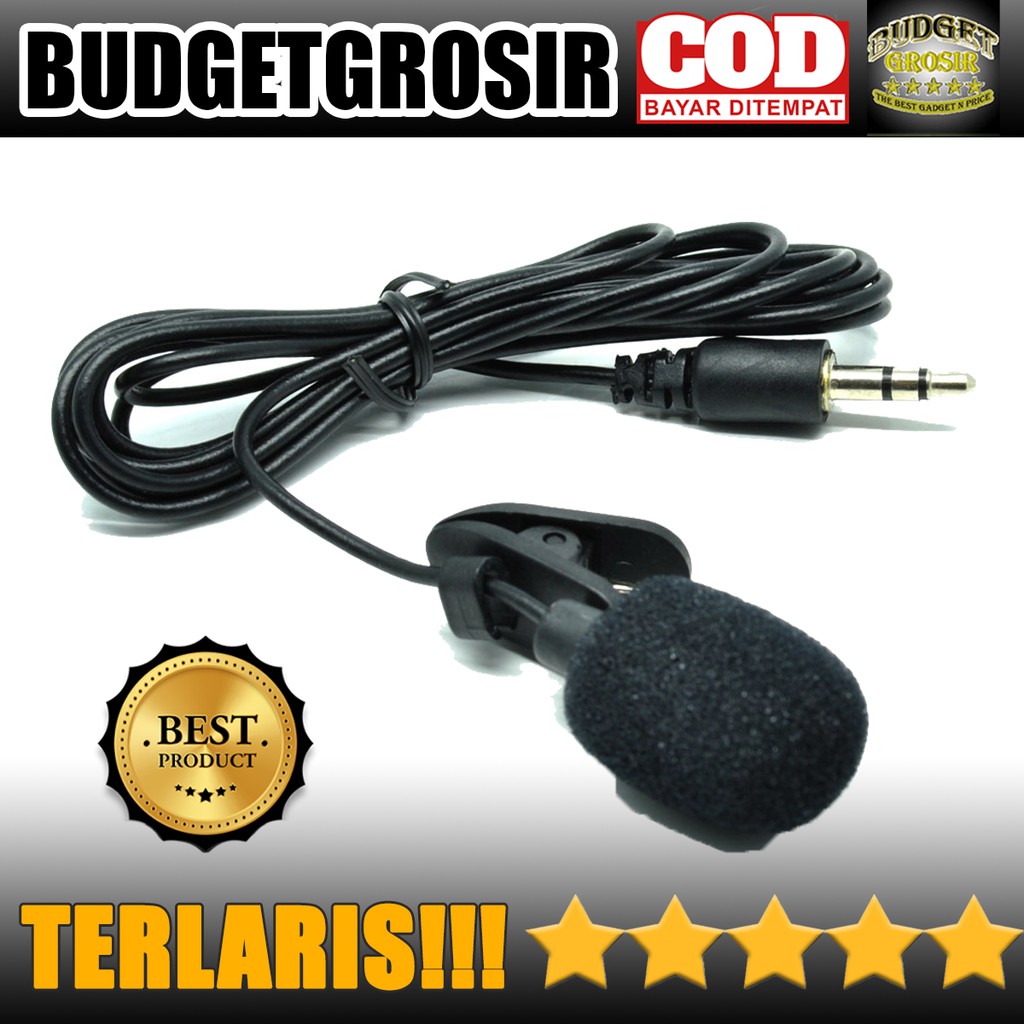 3.5mm Microphone with Clip for Smartphone / Laptop / Tablet PC - SR-503