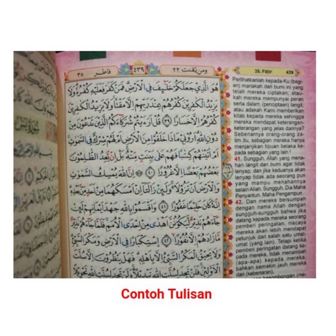 Al Quran RAIN BOW Wanita Beludru Terjemah Tajwid warna Marwah A6 Resleting REGULER