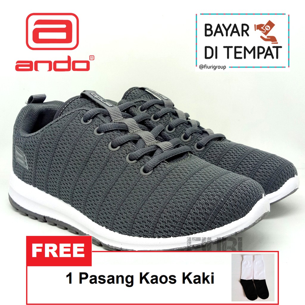 FIURI - ANDO ORIGINAL - REBECCA 37-40 ABU-ABU TUA - SEPATU SNEAKERS SPORT KANVAS SOL KARET ANAK PEREMPUAN - SEPATU KETS FASHION TRENDY WANITA DEWASA - SEPATU OLAHRAGA LARI FITNES SENAM KERJA KULIAH BERTALI CEWEK MURAH PROMO DISKON BONUS KAOS KAKI