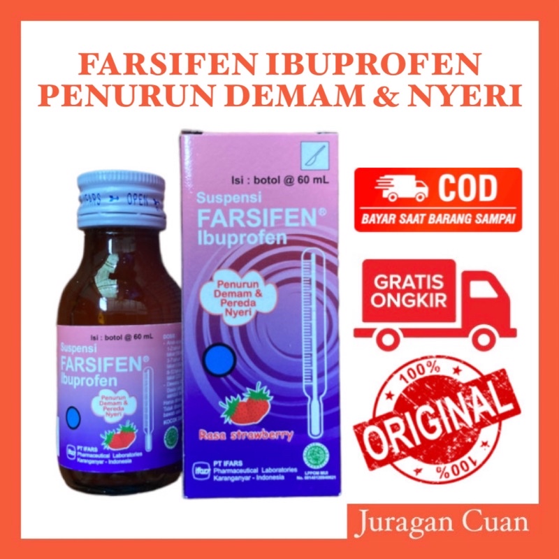 Farsifen Suspensi 60 ml - Sirup Ibuprofen Penurun Panas