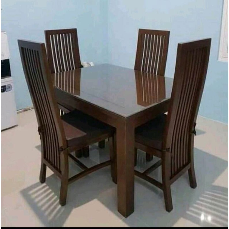 kursi makan jati minimalis Jepara