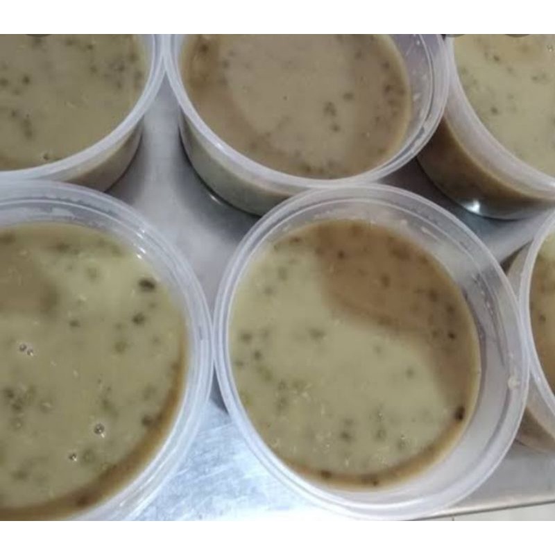

Bubur Kacang Ijo Kemasan Cup 400 ml ( santan dipisah kemasan nya )