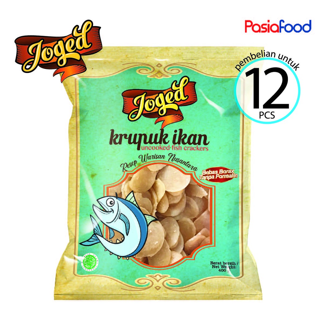 

Pasiafood Krupuk Joged Kerupuk Ikan Siap Goreng (12 Pcs)