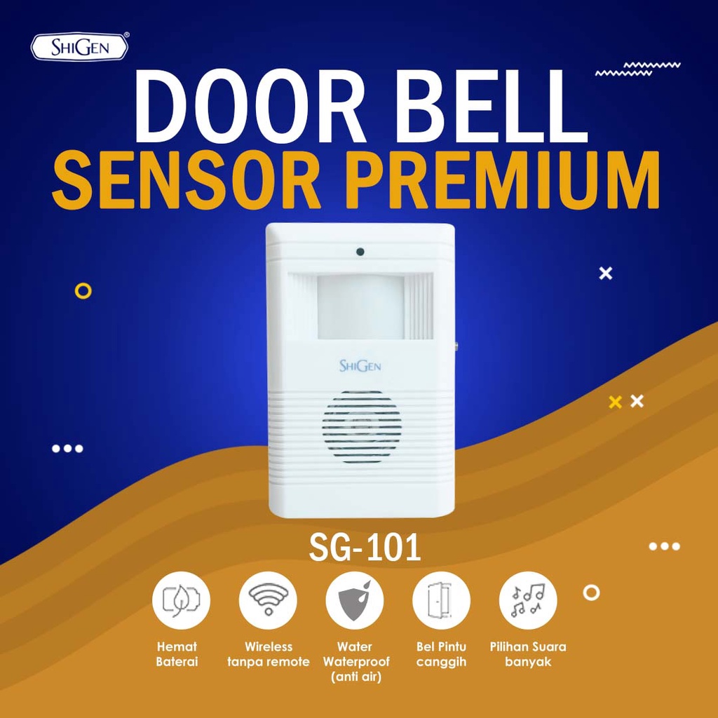 Bel Pintu/Door Bell SHIGEN Sensor Gerak Sensitif