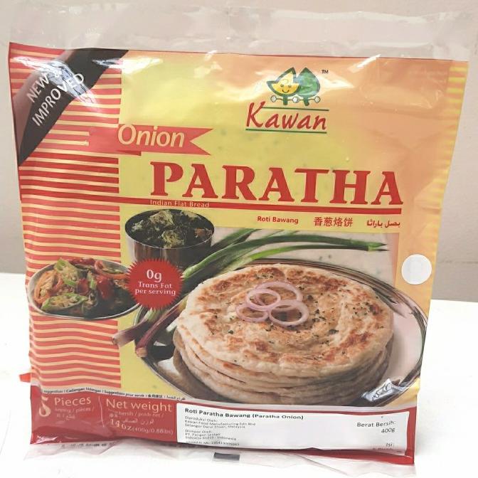

Indian Flat Bread Roti Prata Bawang Paratha Onion 400gr isi 5 TERJAMIN Kode 883