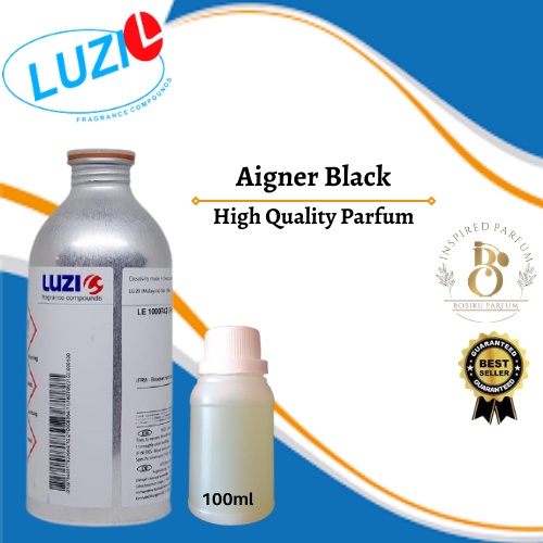BIBIT PARFUM MURNI AIGNER BLACK LUZI // 100ML REPACK