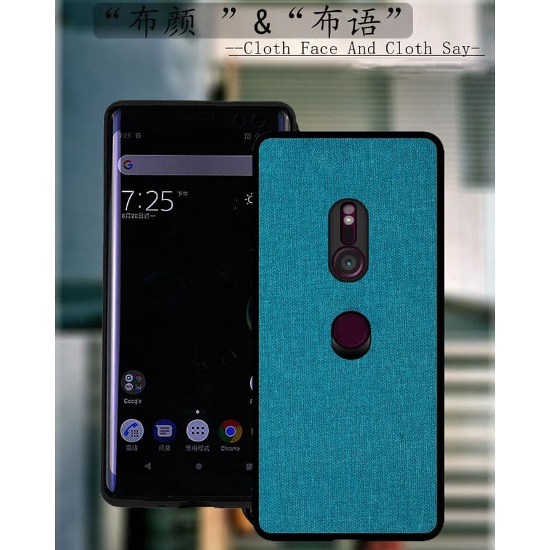 Sony Xperia XZ3 XZ4 1 5 10 i ii iii Softcase Case Premium Casing Anti-fall Fabric Texture Matte